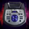 Kaasaskantav Bluetooth-karaokekõlar MANTA SPK0803B140 140 W, akutoide, MIC/USB/microSD, FM, ekvalaiser, rattad