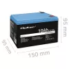 Laetav LiFePO4 aku QOLTEC 10Ah 12.8V 128Wh sisseehitatud BMS-iga