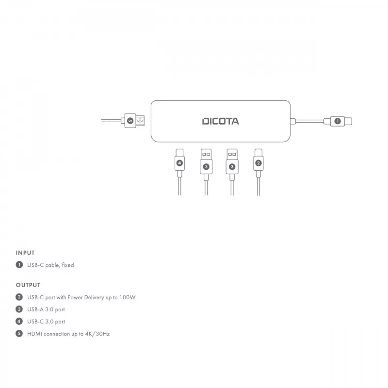 USB-jaotur DICOTA D32060