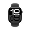 Apple Watch Series 10 GPS 46mm Jet Must Alumiiniumkorpus musta spordirihmaga - M/L