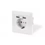 Turvapistikupesa süvispaigalduseks Digitus DA-70613 kahe USB-pordiga