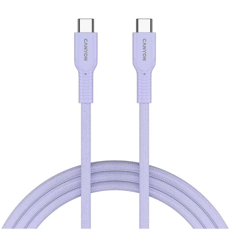 CANYON kaabel OnWire 60CL C-C 60W COLOR Punutud 1m Lilla