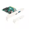 DeLOCK PCI Express x4 kaart 1 x USB USB-C 1 x USB Type-A 10 Gbps