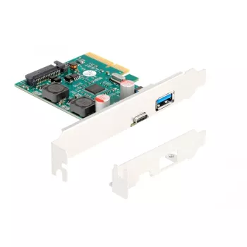DeLOCK PCI Express x4 kaart 1 x USB USB-C 1 x USB Type-A 10 Gbps
