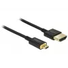 HDMI-kaabel DeLOCK HDMI-A/HDMI Micro-D 3 m