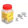DeLOCK 67177 RJ45 juhtmepistik, hõbedane, läbipaistev, isane, 50 tk