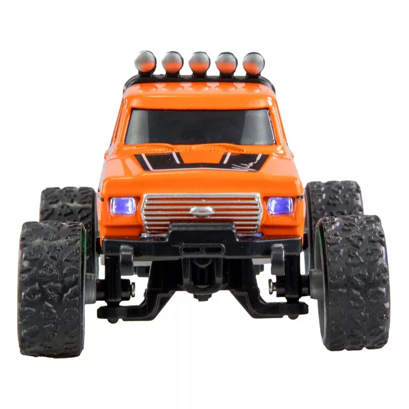 Kaugjuhitav Monster Truck Amewi DieCast 1:64 RTR Oranž, survevalatud kere, sõiduvalmis