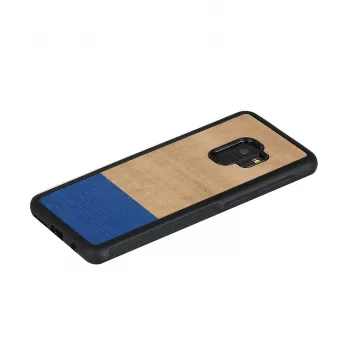 Man and wood telefoniümbris Samsung Galaxy S9-le — tuvi must, kaitsev kõva tagakaas