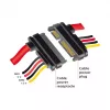 SATA kaabel DeLOCK 83803 0,3 m SATA 22 kontakti must punane kollane