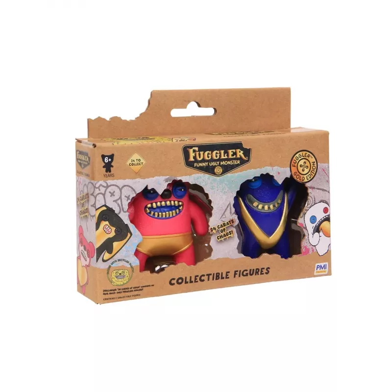Action figuurid 2‑Pack p.m.i kids world FUGGLER S3 Gold Edition assorted