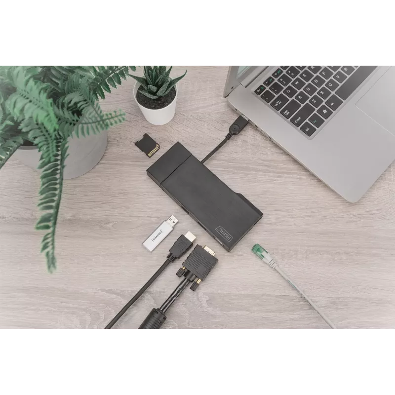 Digitus universaalne dokkimisjaam, USB 3.0, reisimiseks