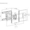 SBOX PLB-8148 seinakinnitus telerile 43–100 kg, kinnitusplaat 800×400 mm