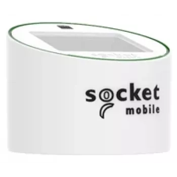 Käeshoitav QR-koodi lugeja Socket Mobile SocketScan S320 turvalise padjaga, valge