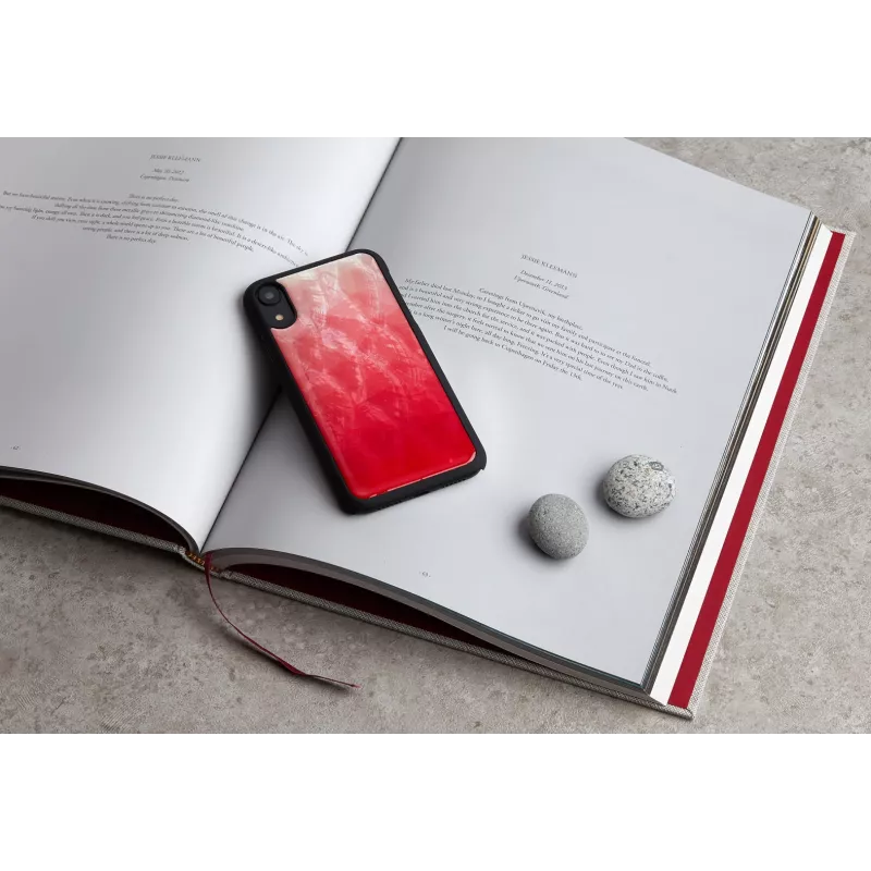 iKinsi telefonikohver iPhone XR-ile — roosa järve ja musta kahevärviline kaitseümbris