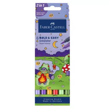 Markerite komplekt Faber‑Castell 164814 — 6-osaline mitmevärviliste markerite komplekt, Saksa päritolu
