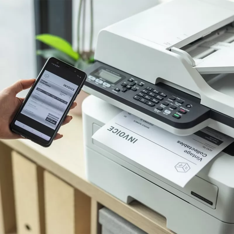 Multifunktsionaalne printer Brother MFC-B7800DN — monokroomne laserprinter, A4, dupleks, Wi‑Fi, Ethernet, 34 lk/min, 4,57 cm LCD