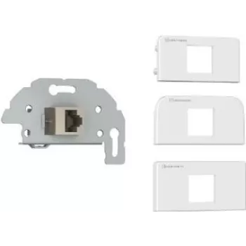 Kindermann 7456-423 Cat-6/6A (RJ45) ühendusplaat Sch./Klemmt., w/RAL 9010 (7456000423)