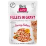 Märg kassitoit Brit Fillets in Gravy — lõhefileed kastmes, 85 g kotike, BRIT Care, täiskasvanud kassidele, niiskus 82%