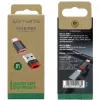 Liidese adapter 4smarts 541615 — USB Type-A (host) USB USB-C (väljund), must, sirge isane-emane, pakendis 2 tk
