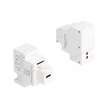DELOCK Keystone-moodul USB-C PD 20W laadimispesaga, valge