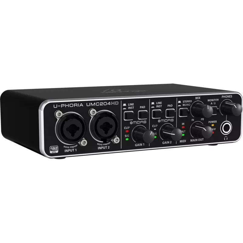 Behringer UMC204HD lisamuusikavarustus