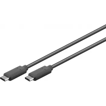 USB-kaabel S/CONN 77140-1.5 USB 3.2 Gen 1 1,5 m Must