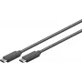 USB-kaabel S/CONN 77140-1.5 USB 3.2 Gen 1 1,5 m Must