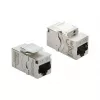 Patch-paneeli võtmemoodul DELOCK RJ45 Cat.6A kruviga kaitsekorgiga, sinine