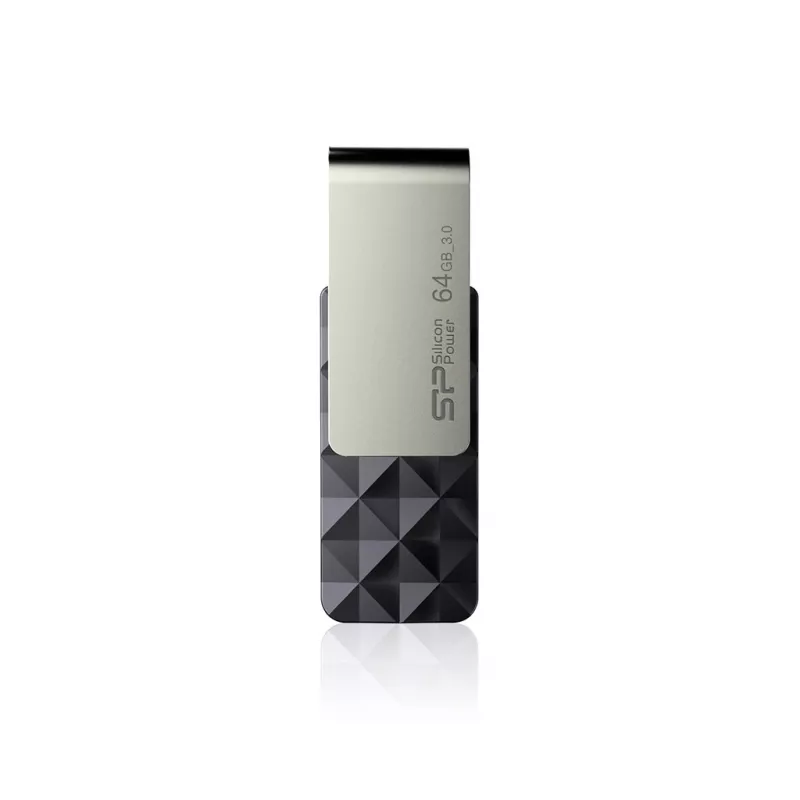 Silicon Power Blaze B30 USB-mälupulk 64 GB USB Type-A 3.0 (3.1 Gen 1) Must