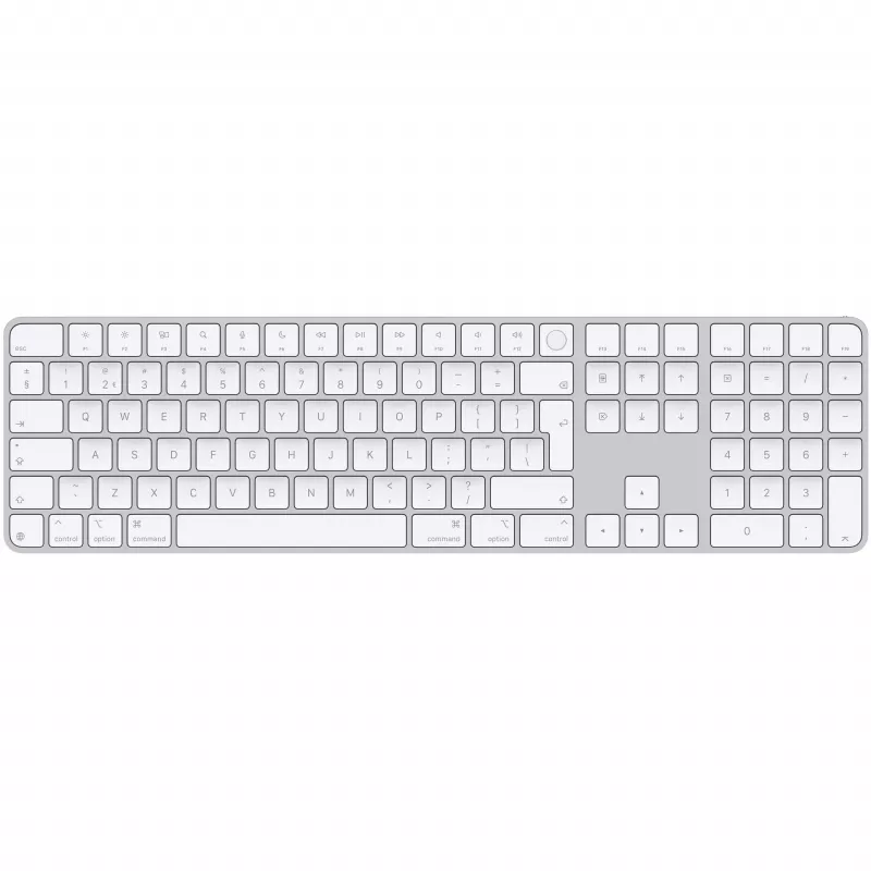 APPLE Magic klaviatuur koos Touch ID ja numbriklahvistikuga Apple siliconiga Mac-arvutitele - Hollandi paigutus - Valged klahvid