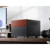 Jonsbo N4 Mikrotorni korpus Must Vastupidavast Terasest Kompaktne PC-korpus