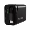 Laadija CANYON OnCharge 65RC sisseehitatud USB-C kaabliga, 65 W, 1x PD, 1x QC, EL-pistik, must