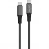 4smarts PremiumCord - USB-kaabel - USB-C (M) - USB-C (M) - USB 2.0 - 20 V - 5 A - 1.5 m - USB-toiteallikas (100 W) - Must
