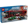 LEGO CITY 60445 F1 - Veok koos RB20 ja AMR24 F1 autodega