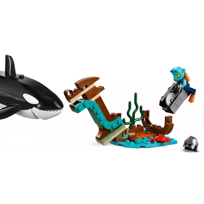 Ehituskomplekt LEGO City Arktika uurimislaev 60368 — 815 osa, 7+ aastat, 4 minifiguuri