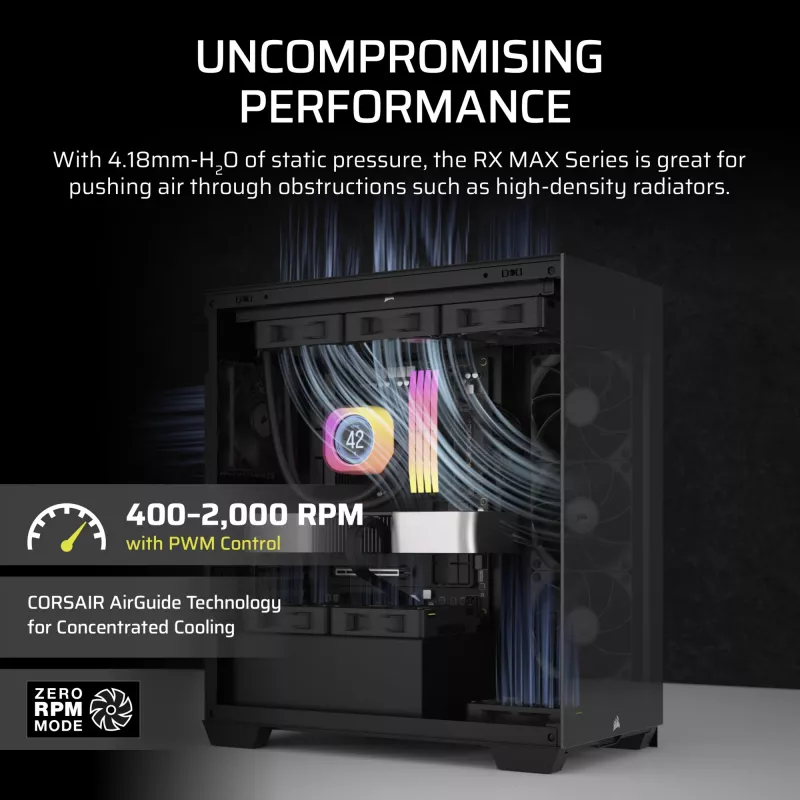 Corsair iCUE LINK RX120 MAX 120mm Case Fan - must
