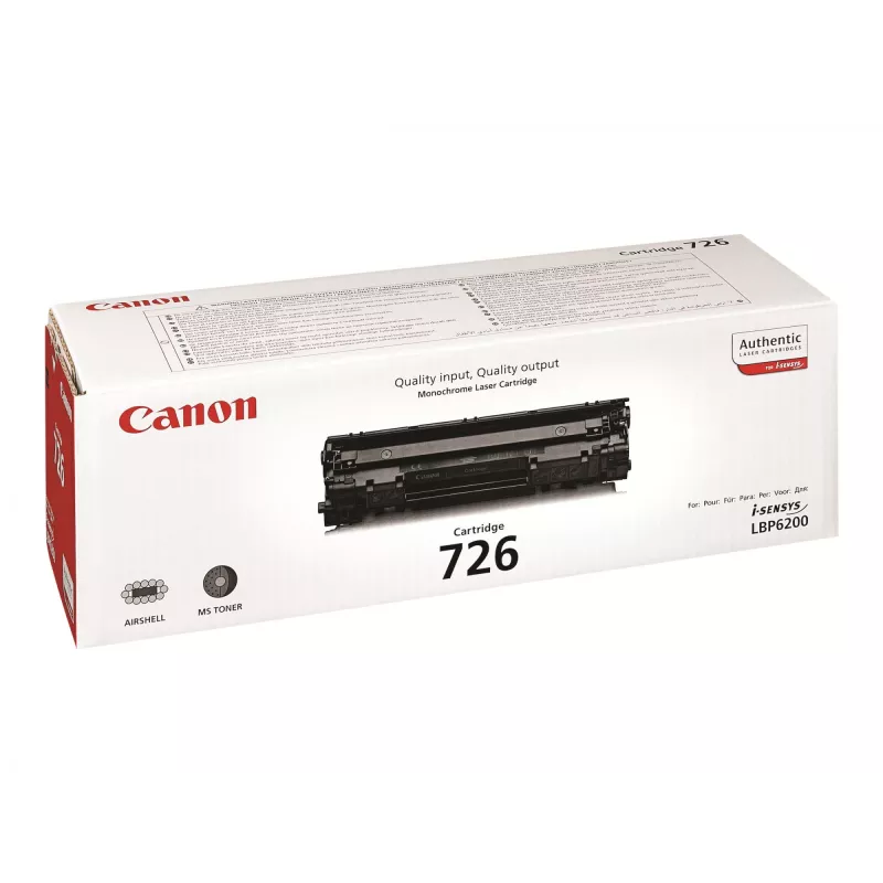 Toonerikassett Canon CRG-726 1 tk Must 2400 lehekülge