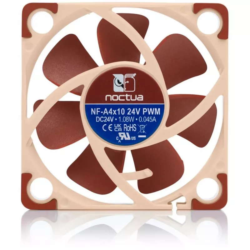 Ventilaator Noctua NF-A4X10 24V PWM 4 cm-Beež Pruun 5000 p/min 8,9 m³/h