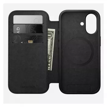 Folio telefonikott Nomad NM014209858 Apple iPhone 17 jaoks, 16 cm (6,3 tolli), pruun, 4 kaarditaskut