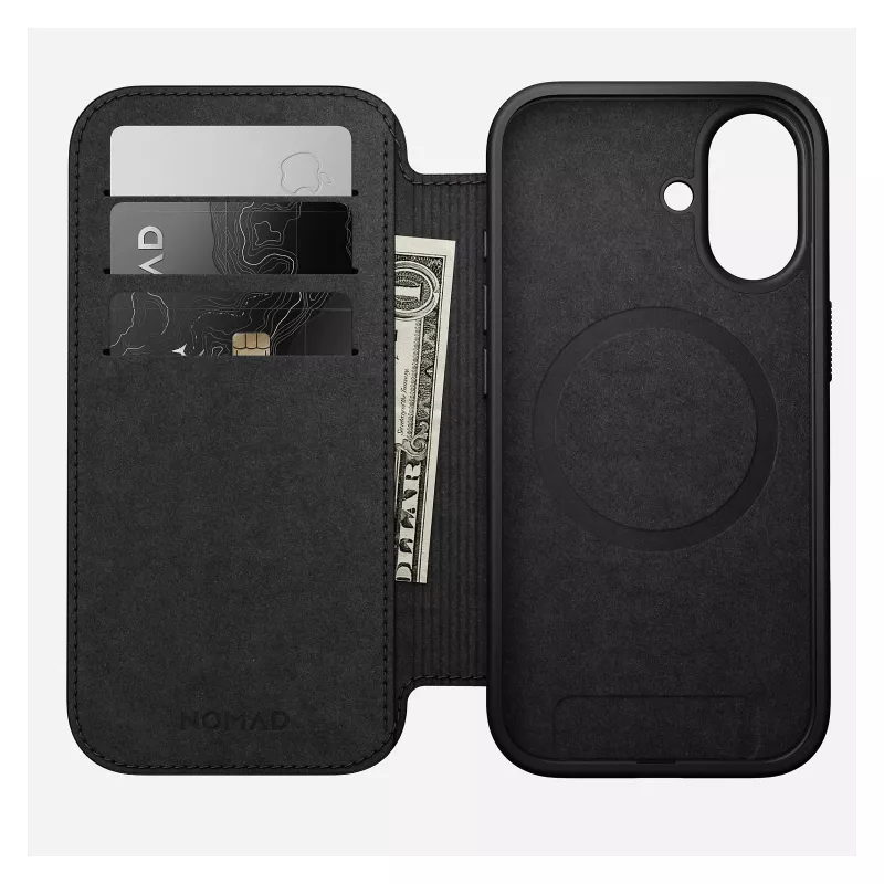 Folio telefonikott Nomad NM014209858 Apple iPhone 17 jaoks, 16 cm (6,3 tolli), pruun, 4 kaarditaskut
