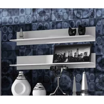 Cama komplekt of two shelves 125cm SOHO valge matt
