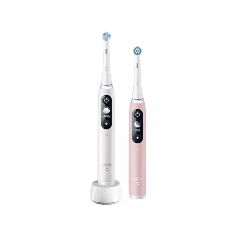 Braun Oral-B iO Series 6 Duo Elektriline Hambahari 2-Pakk Valge/Roosa