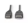 Digitus ASSMANN - Video- / helikaabel - HDMI - 30 AWG - Mini-HDMI, 19 kontaktiga (M) - HDMI, 19 kontaktiga (M) - 3 m - topeltisolatsioon - must (AK-330106-030-S)