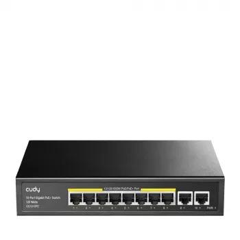 Cudy GS1010PE võrgukommutaator Gigabit Ethernet 10 porti PoE Must
