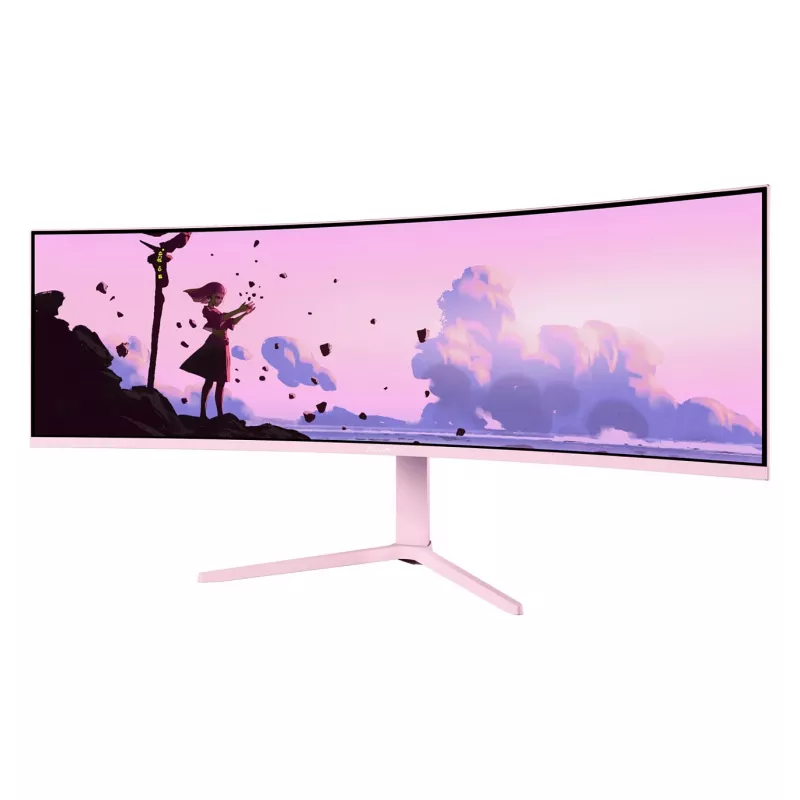 Kumer monitor Arozzi Nova 49” (124,5 cm) Dual QHD 5120×1440 LED VA 32:9 4 ms Roosa