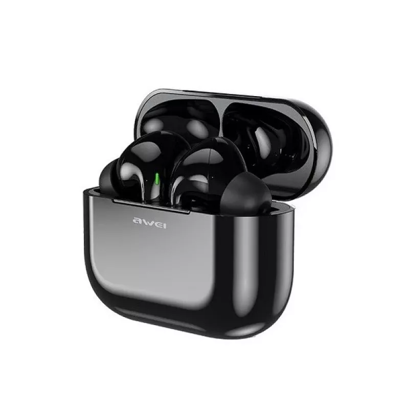 AWEI Bluetooth 5.0 T29 TWS kõrvaklapid + laadimisdokk must/must