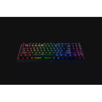 Mehaaniline mänguklaviatuur Razer MustWidow V3 Tenkeyless — USB, QWERTY US, Razer kollane lülitid, RGB-taustvalgustus, must