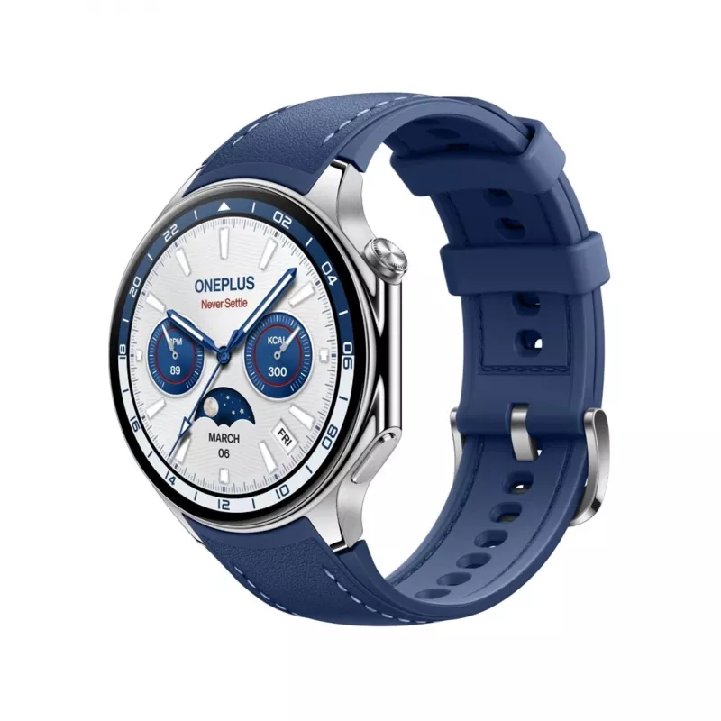 Nutikell ONEPLUS OnePlus Watch 2 47 mm, 1.43 tolli AMOLED, 466×466, 32 GB, Wi‑Fi, GPS, sinine korpus