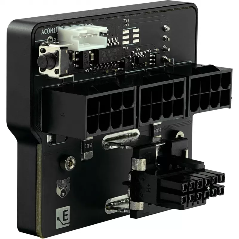 PCIe toitekaabli adapter Thermal Grizzly TG‑WV‑P38H1R 1×12VHPWR 3×8‑kontaktilisele (tagurpidi), must