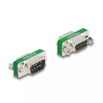 DeLOCK RF/EMI häirete summutusfilter D-Sub 9 kontaktiga isane emasele kullatud